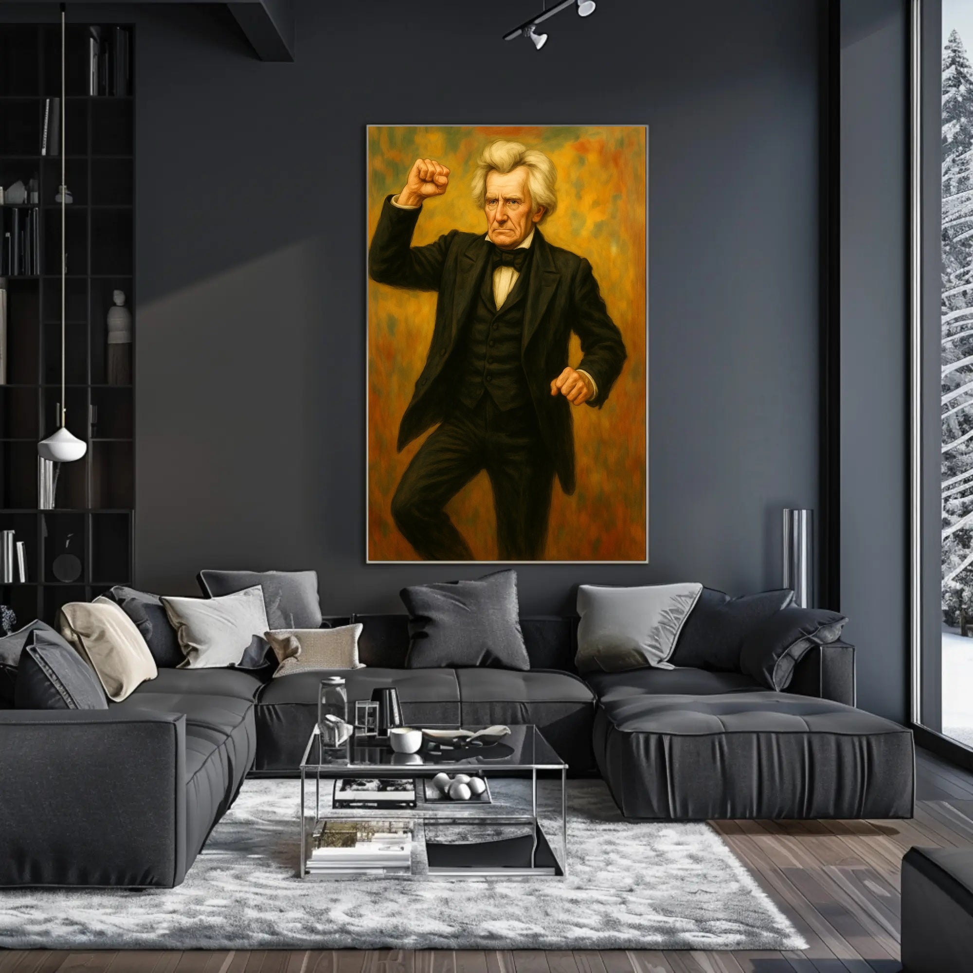 Andrew Jackson Fist Pump Presidential Poster