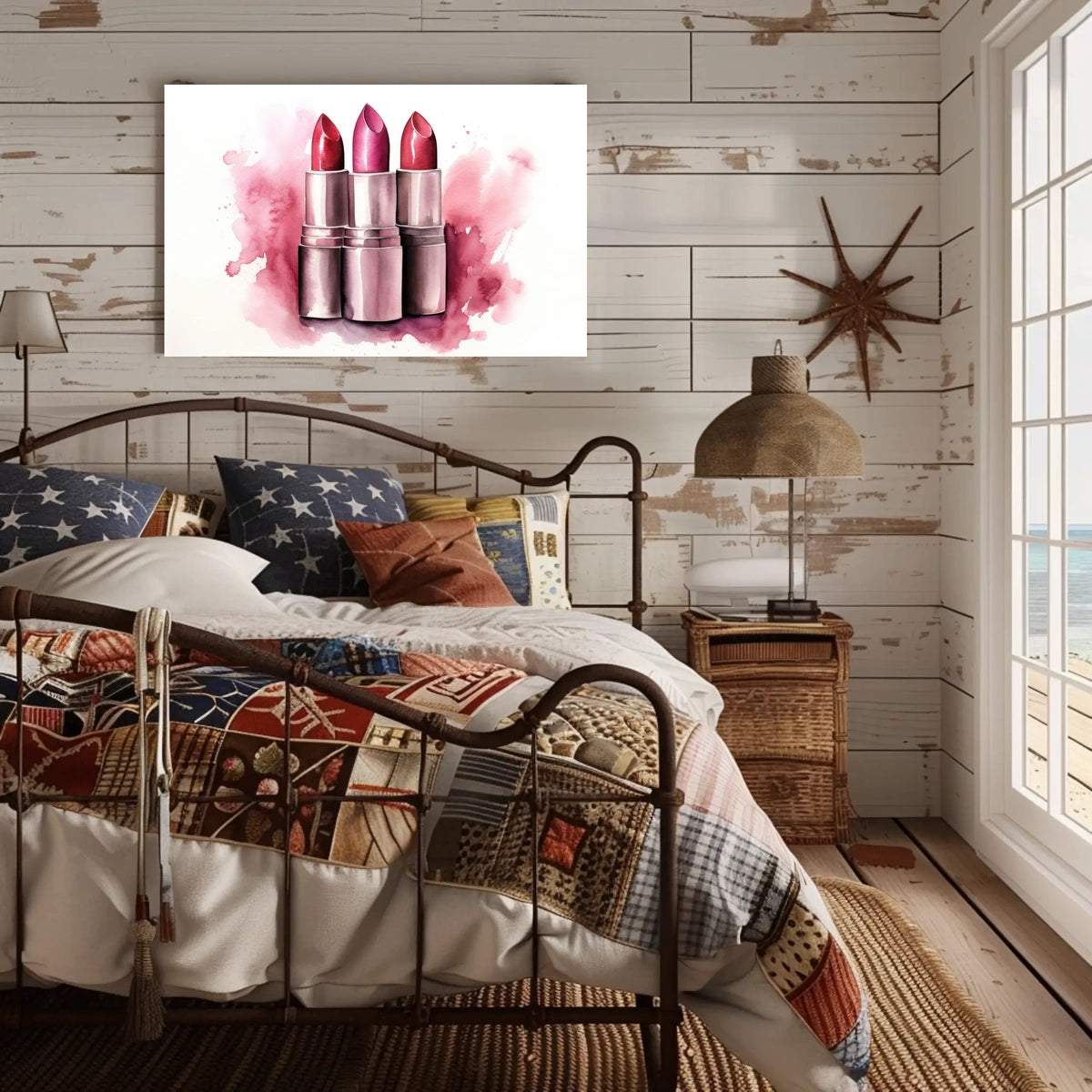 Lipstick Trio – A Splash of Color Poster