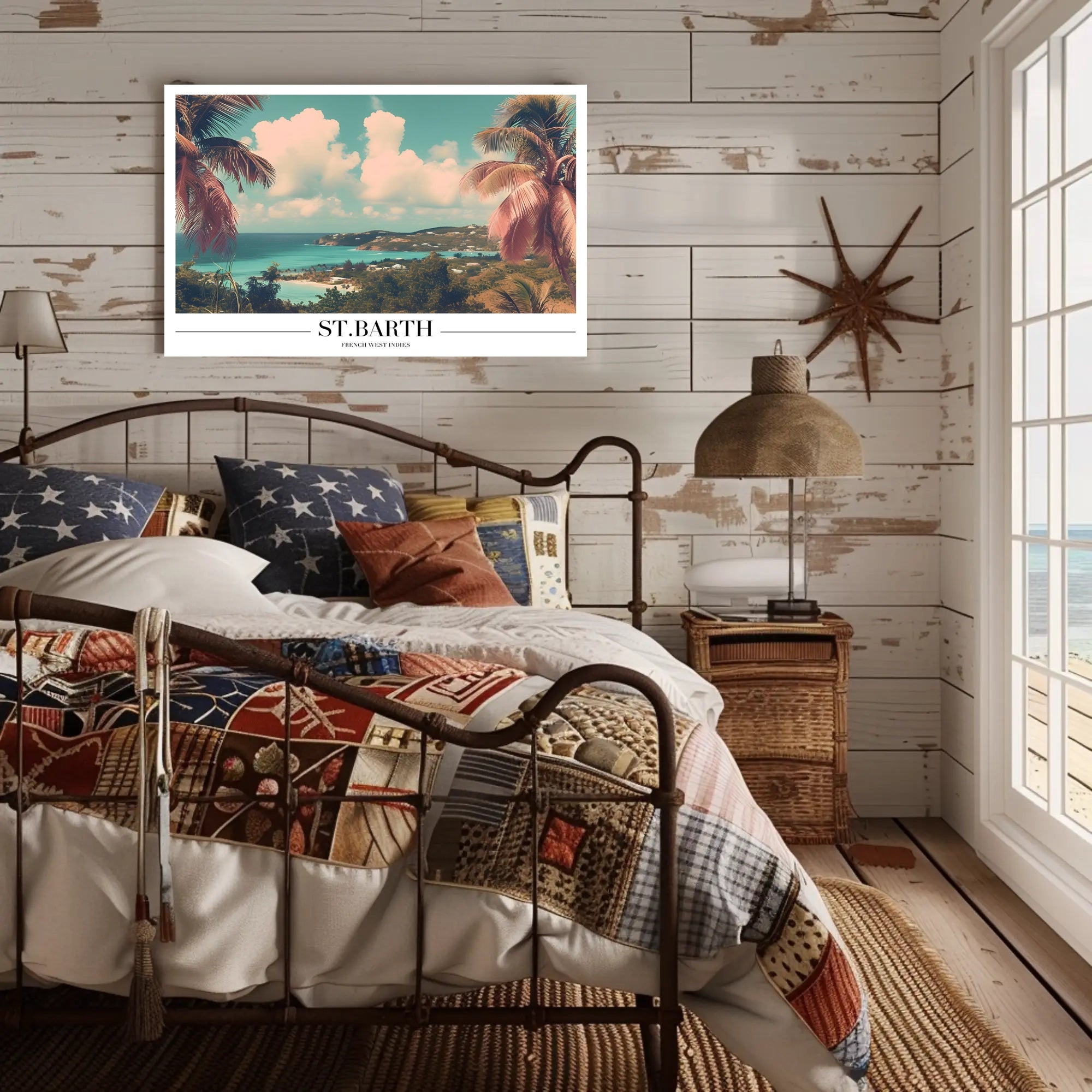 Stunning St. Barth Coastal Escape Travel Poster