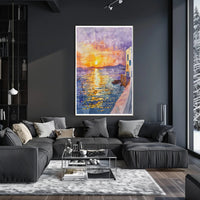 Sunset Over the Sea Poster PosterGoat