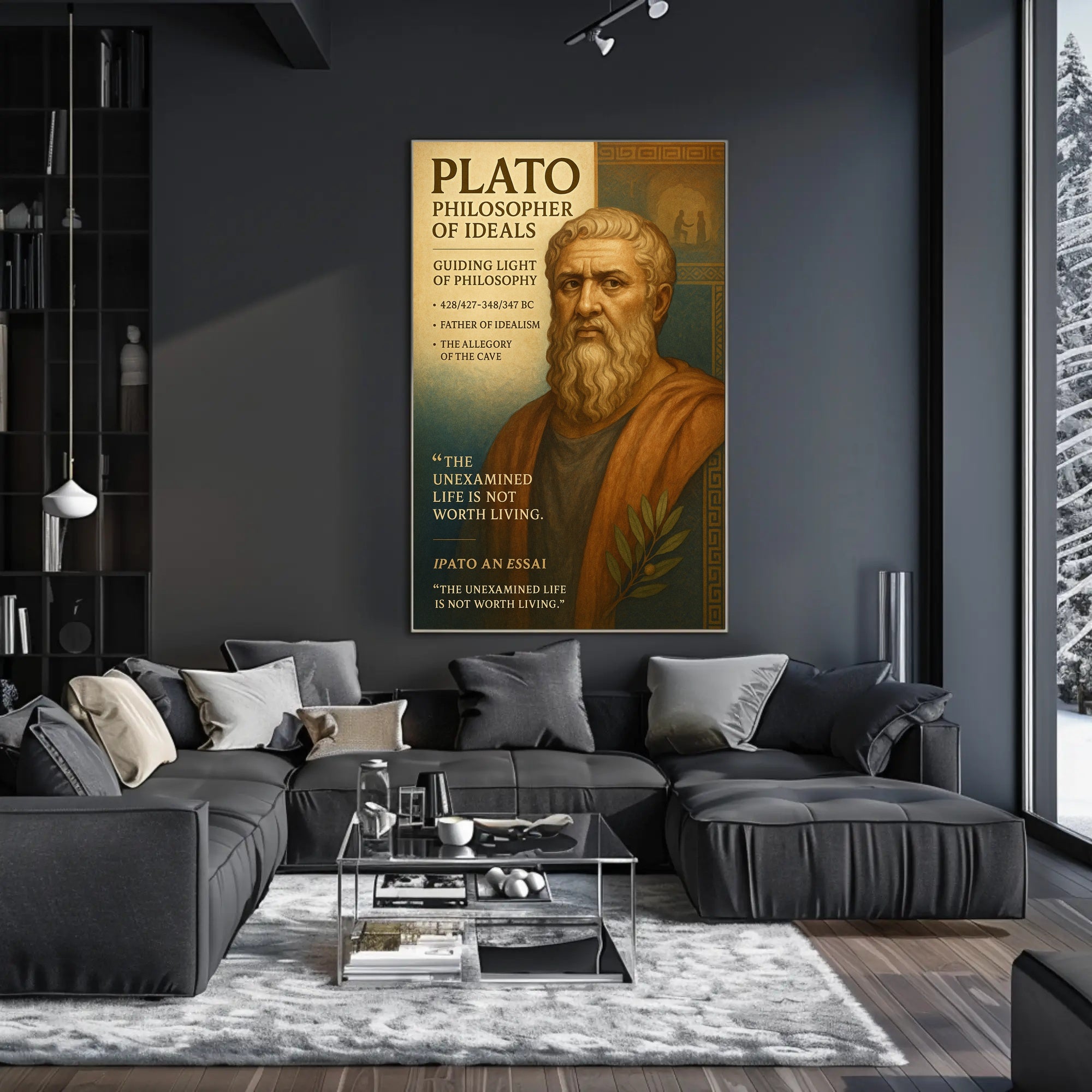 Plato Philosopher of Ideals Poster
