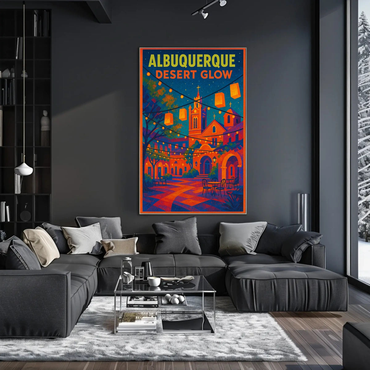 Albuquerque Desert Glow Poster