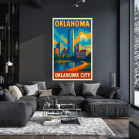 Oklahoma City Skyline Poster