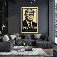 Trump Presidency Scenic Retro Patriotic Collector Poster