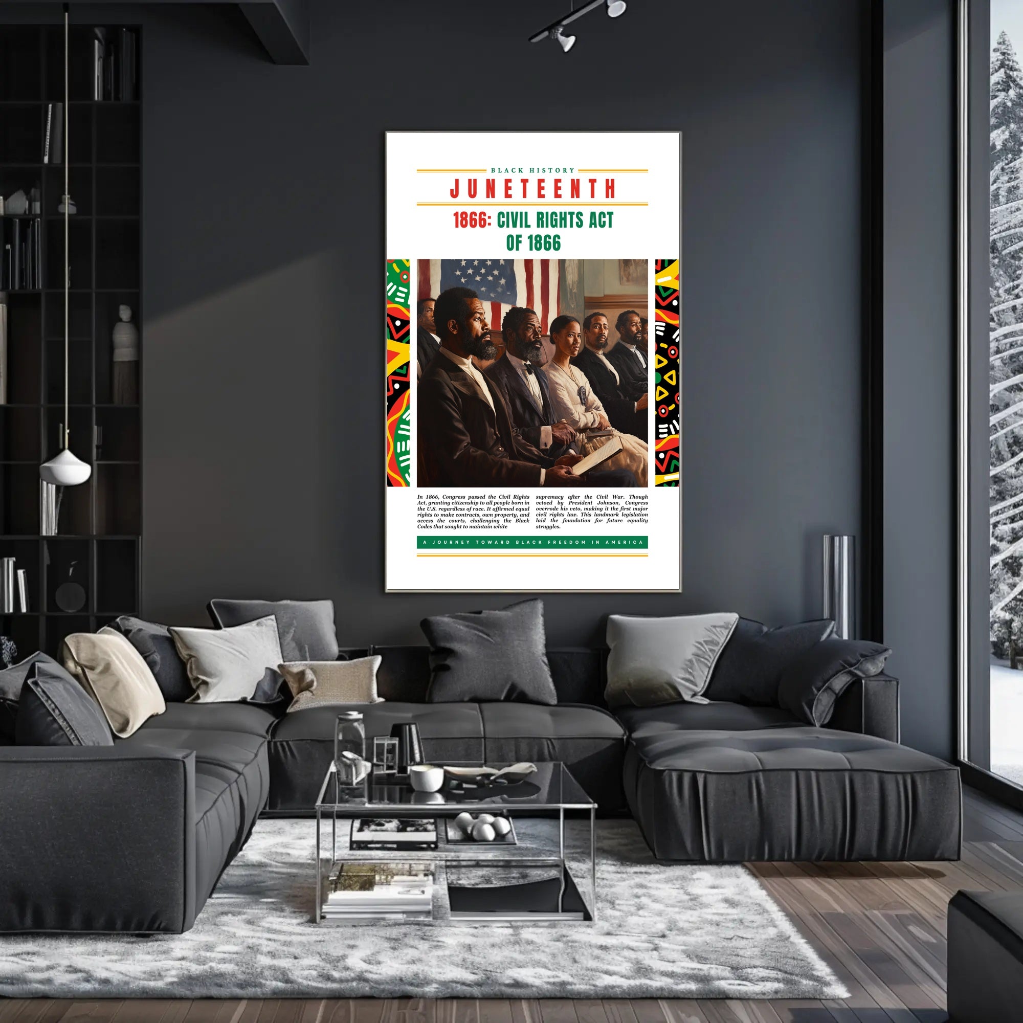 Civil Rights Act 1866 Empowerment Historical or Presidential Poster