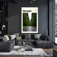 Olympic National Park Poster Vintage Travel Print