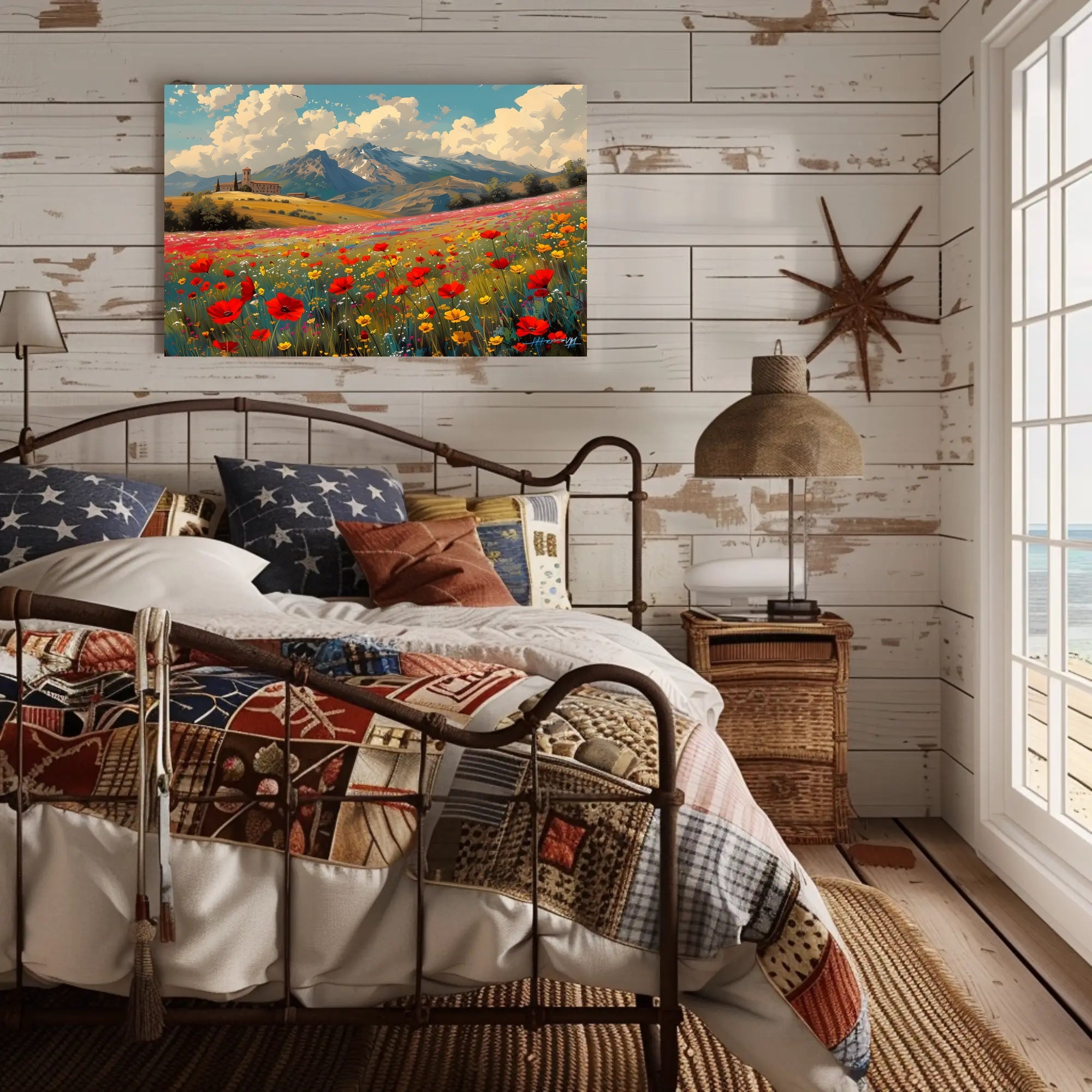 Serene Mountain Meadow Poster