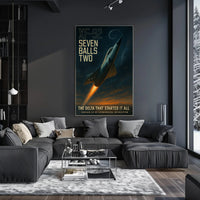 Convair XF-92 in Flight Futuristic Sci-Fi Poster