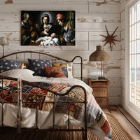 Nativity Scene in Classic Baroque Religious Art Poster