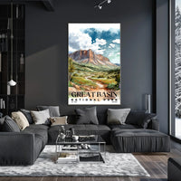 Great Basin Watercolor Wall Art Poster
