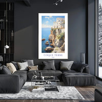 Cinque Terre Coastal Serenity Travel Poster PosterGoat