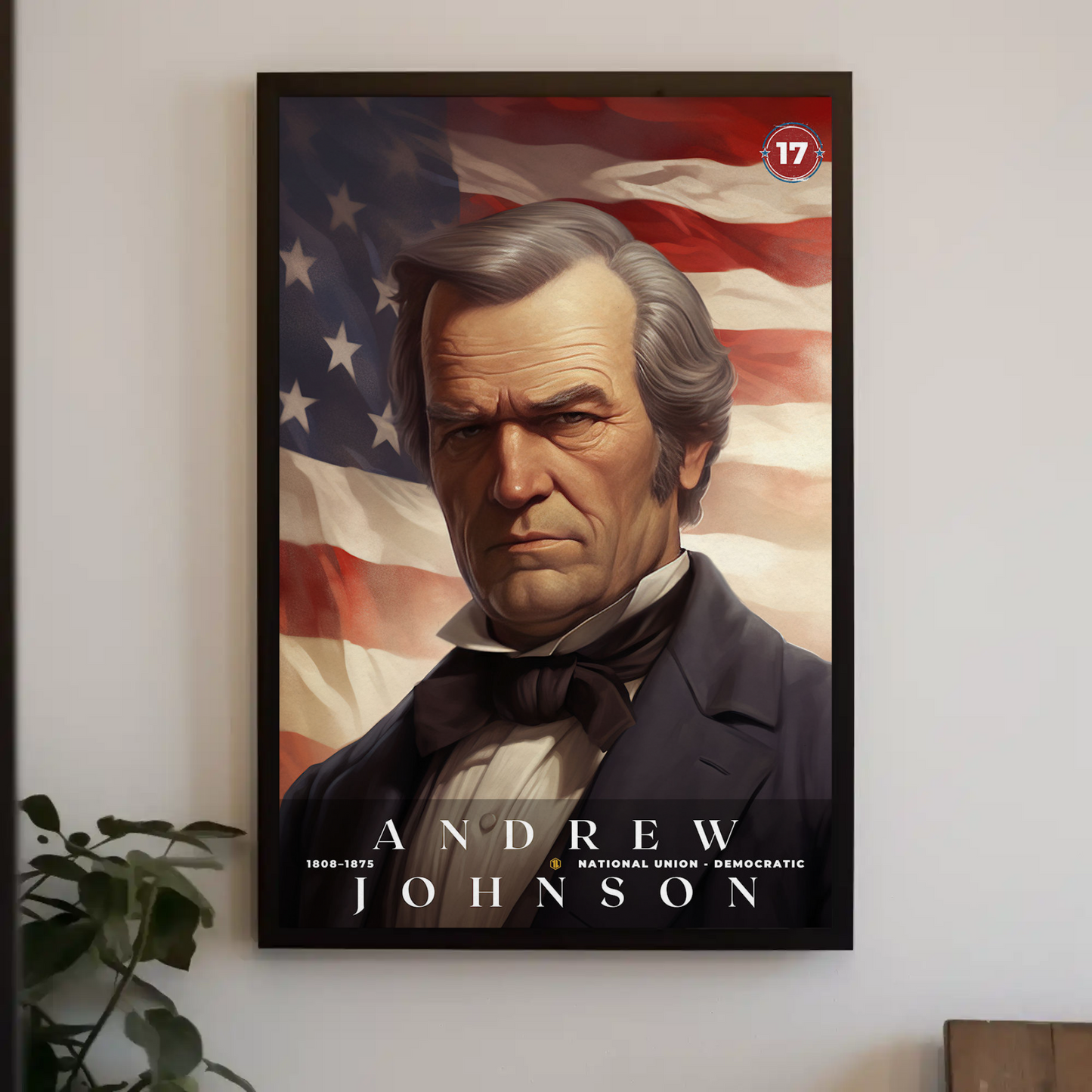 Andrew Johnson 17th President Of The United States Portrait