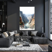 Black Canyon of the Gunnison Watercolor Wall Art Poster