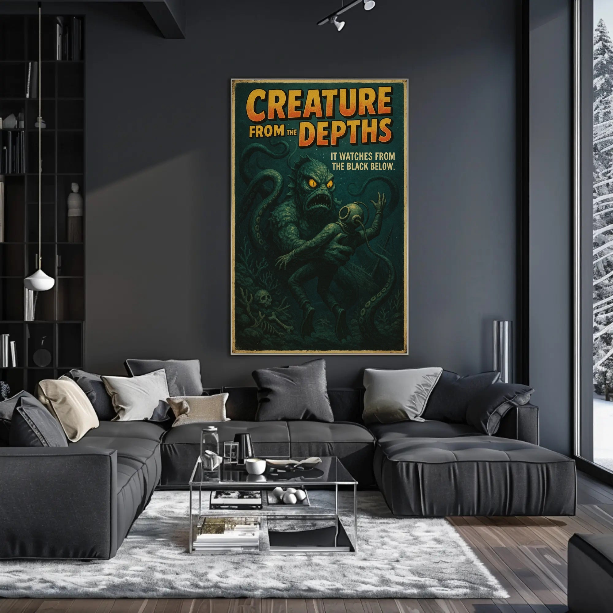 Creature from the Depths Fantasy or Mythology Poster