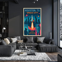 Space City Houston, TX Poster
