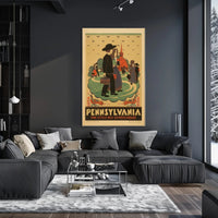 Pennsylvania: The Little Red Schoolhouse Poster PosterGoat