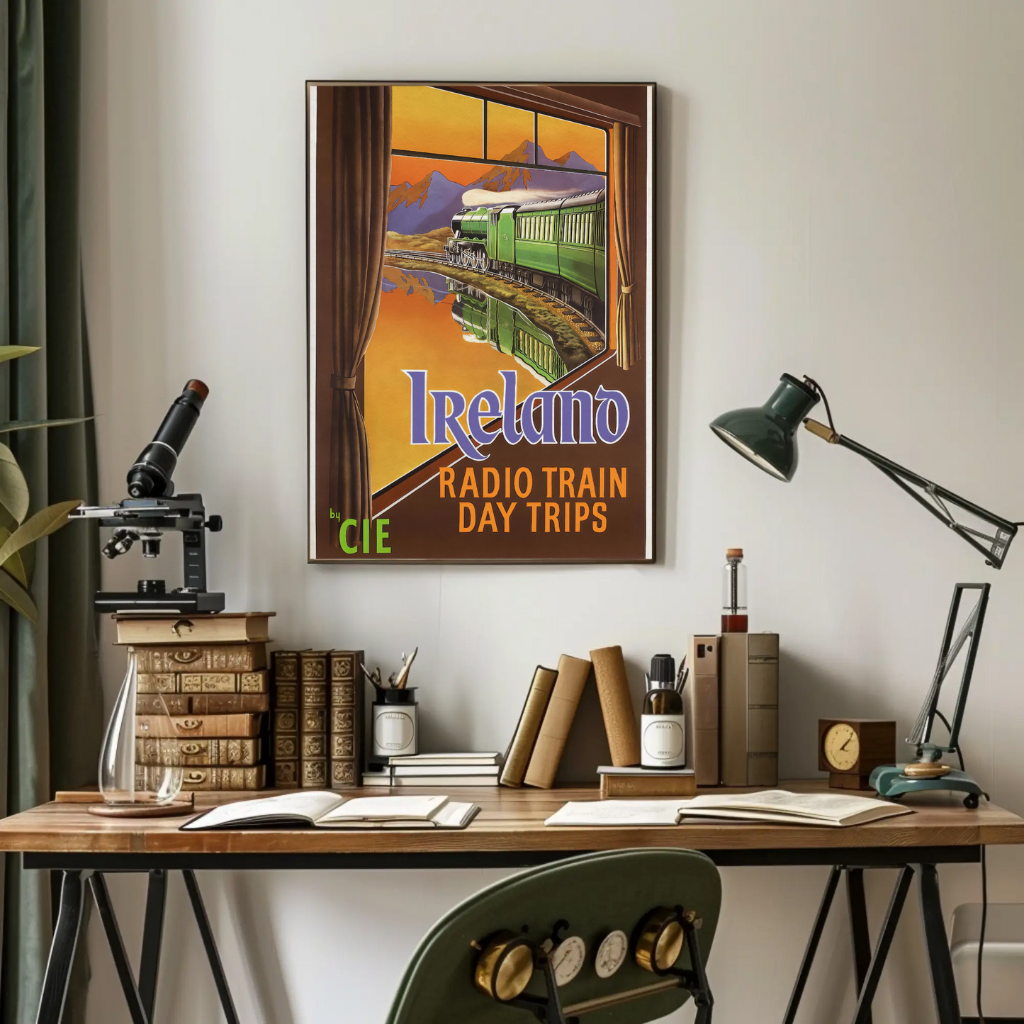 Vintage Poster - Ireland Radio Train Day Trips