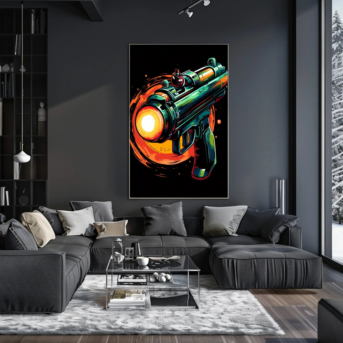 Futuristic Blaster Art Poster