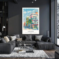 Vibrant Havana Streets Poster PosterGoat