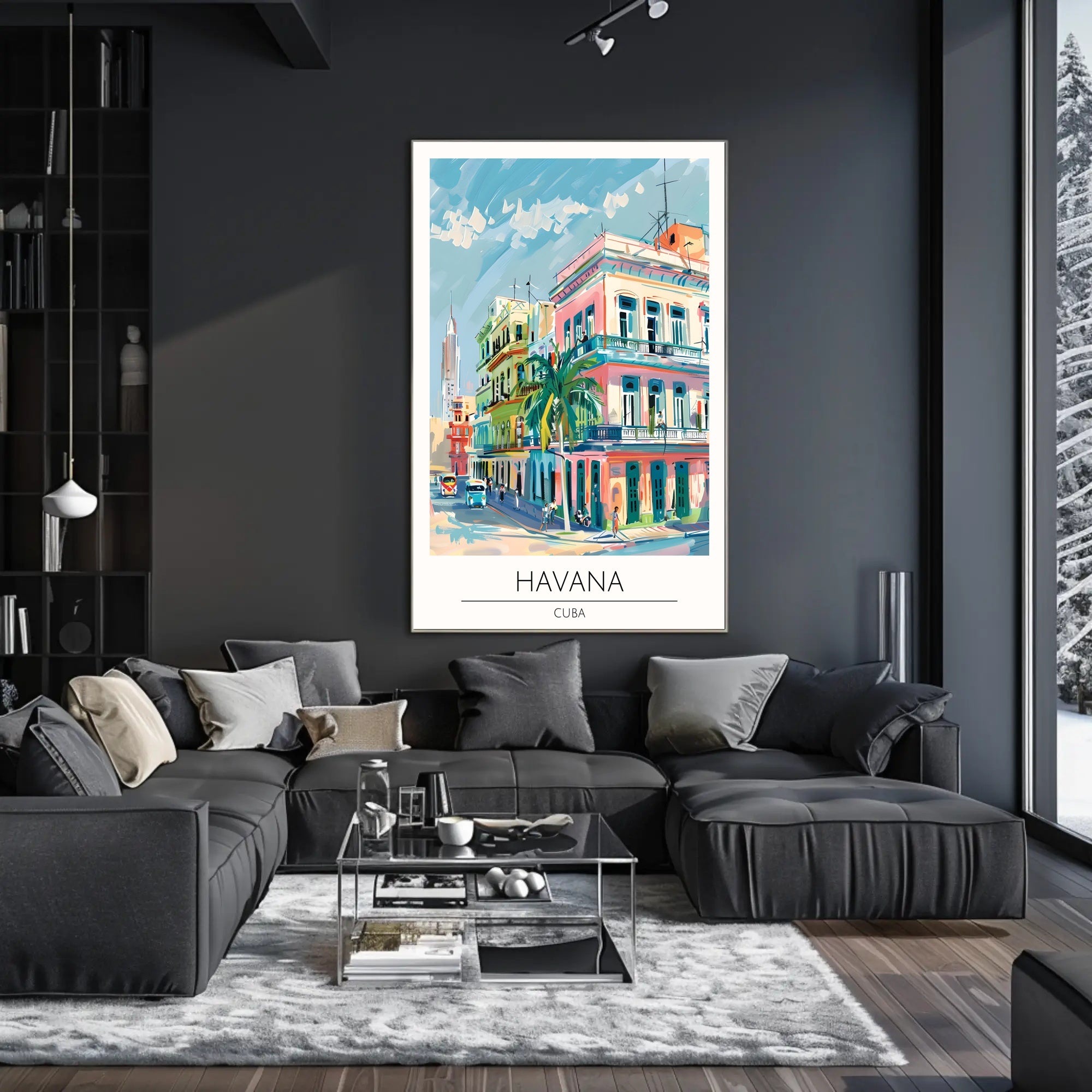 Vibrant Havana Streets Poster PosterGoat
