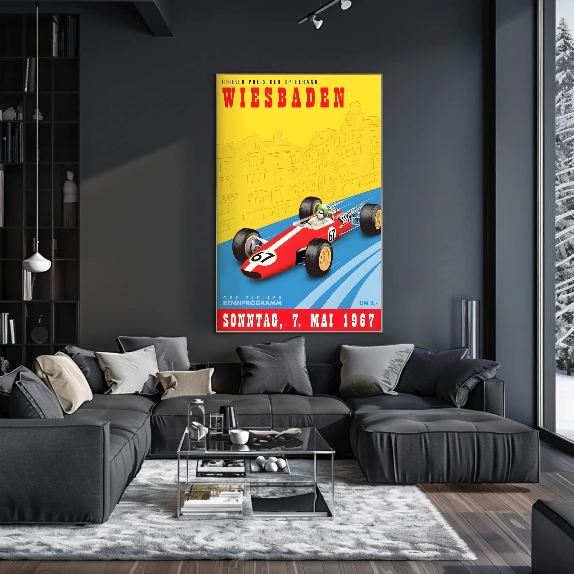 Großer Preis der Spielbank Wiesbaden 1967 Poster