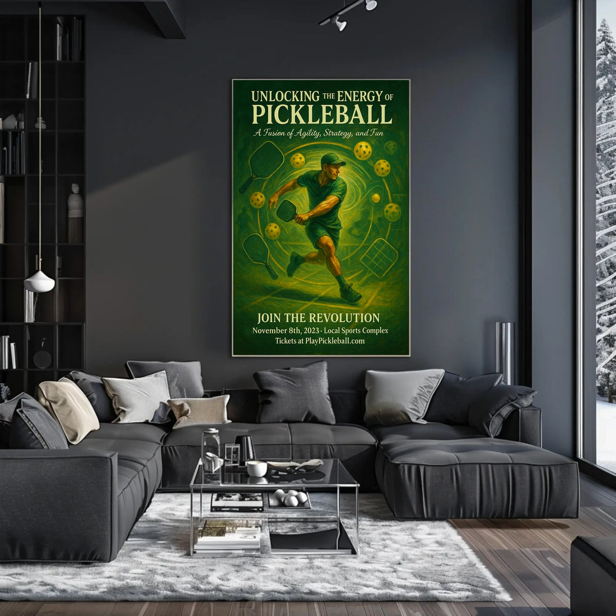 Unlocking the Energy of Pickleball Poster