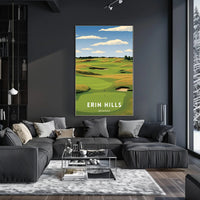 Erin Hills Golf Course Landscape Sports Poster