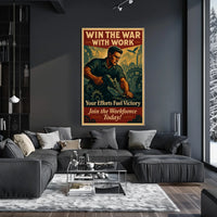 Win the War with Work Poster