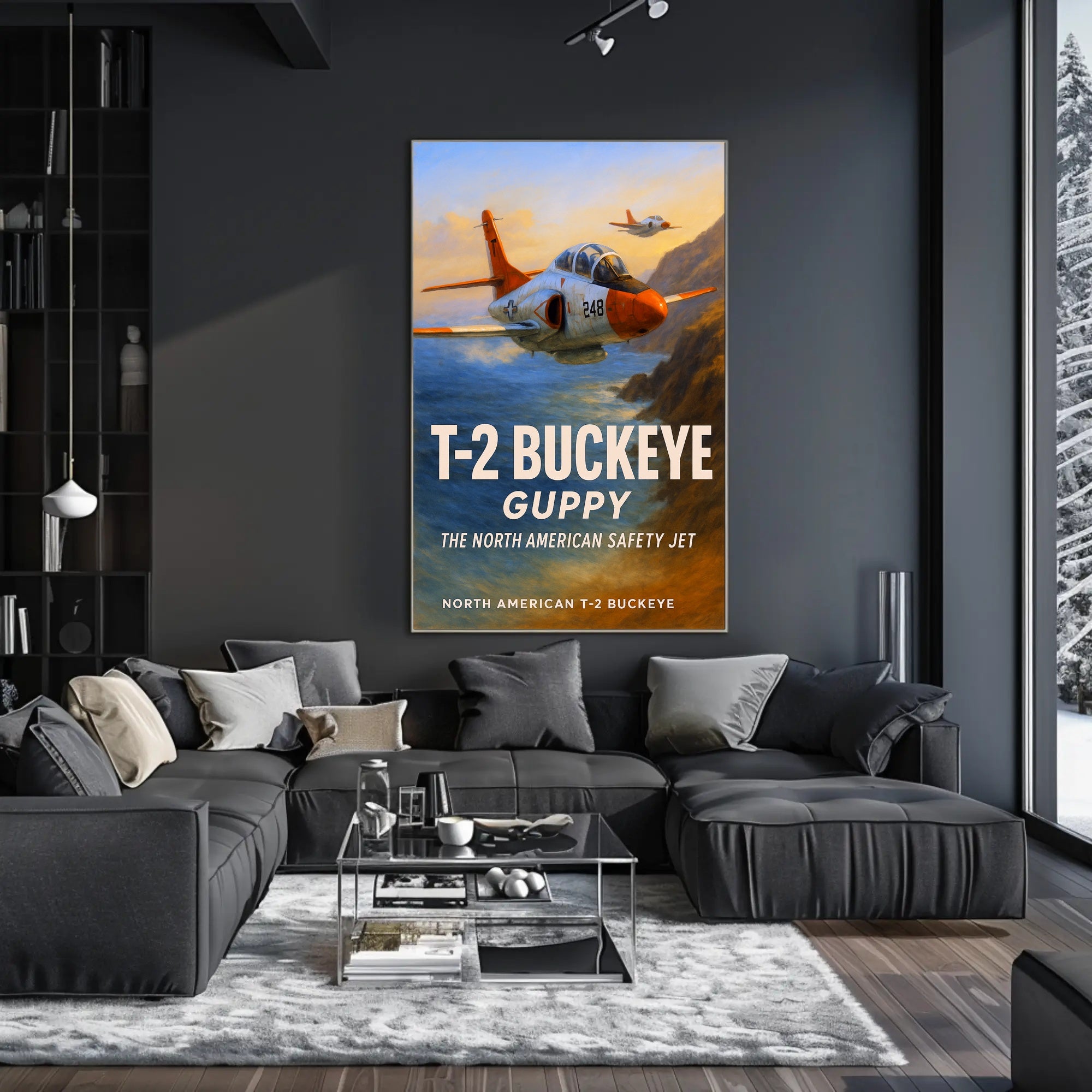 T-2 Buckeye The North American Safety Jet Poster PosterGoat
