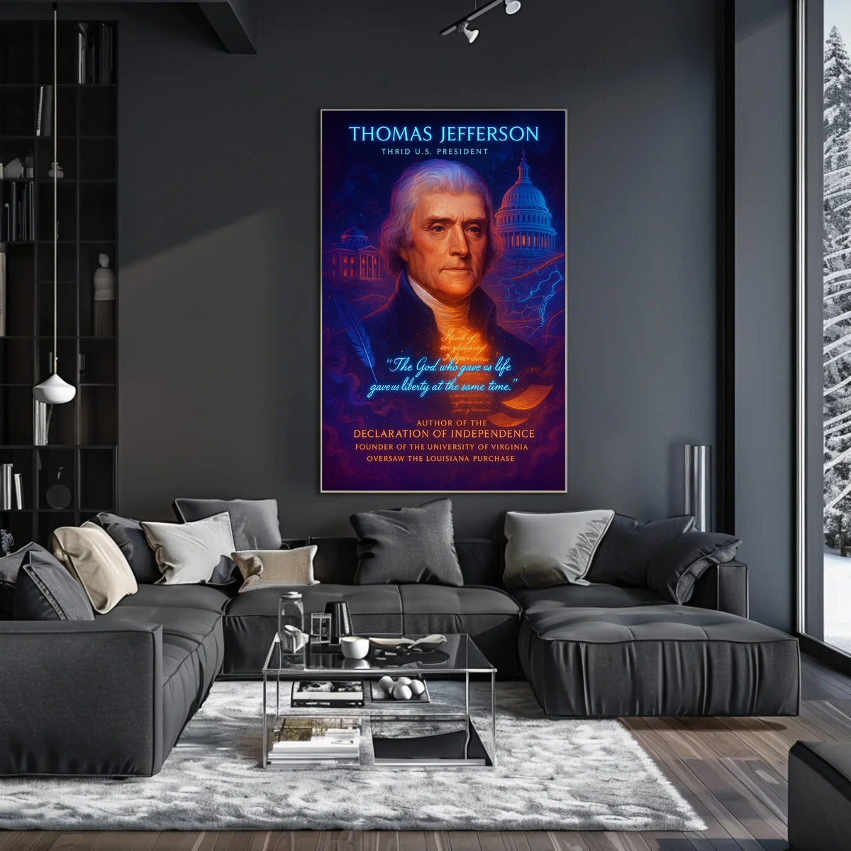 Thomas Jefferson 3rd U.S. President Poster