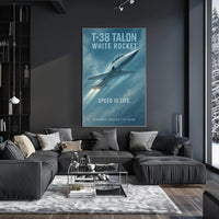 T-38 Talon Jet Speed Enthusiast Poster