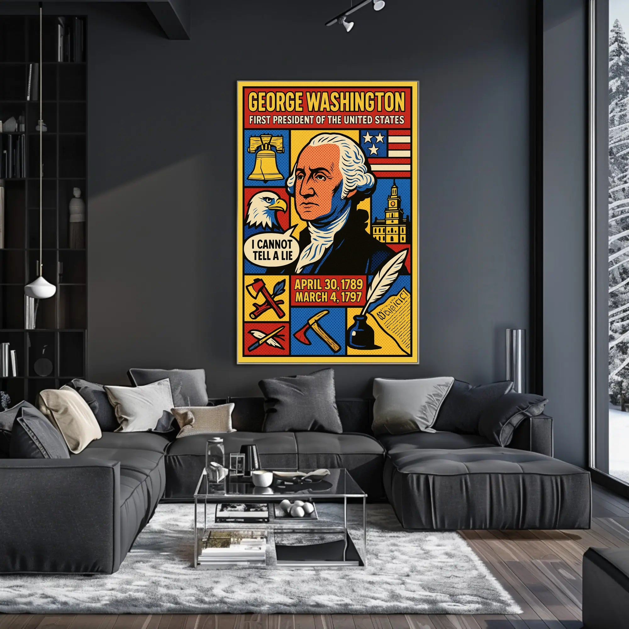 George Washington First President Poster PosterGoat