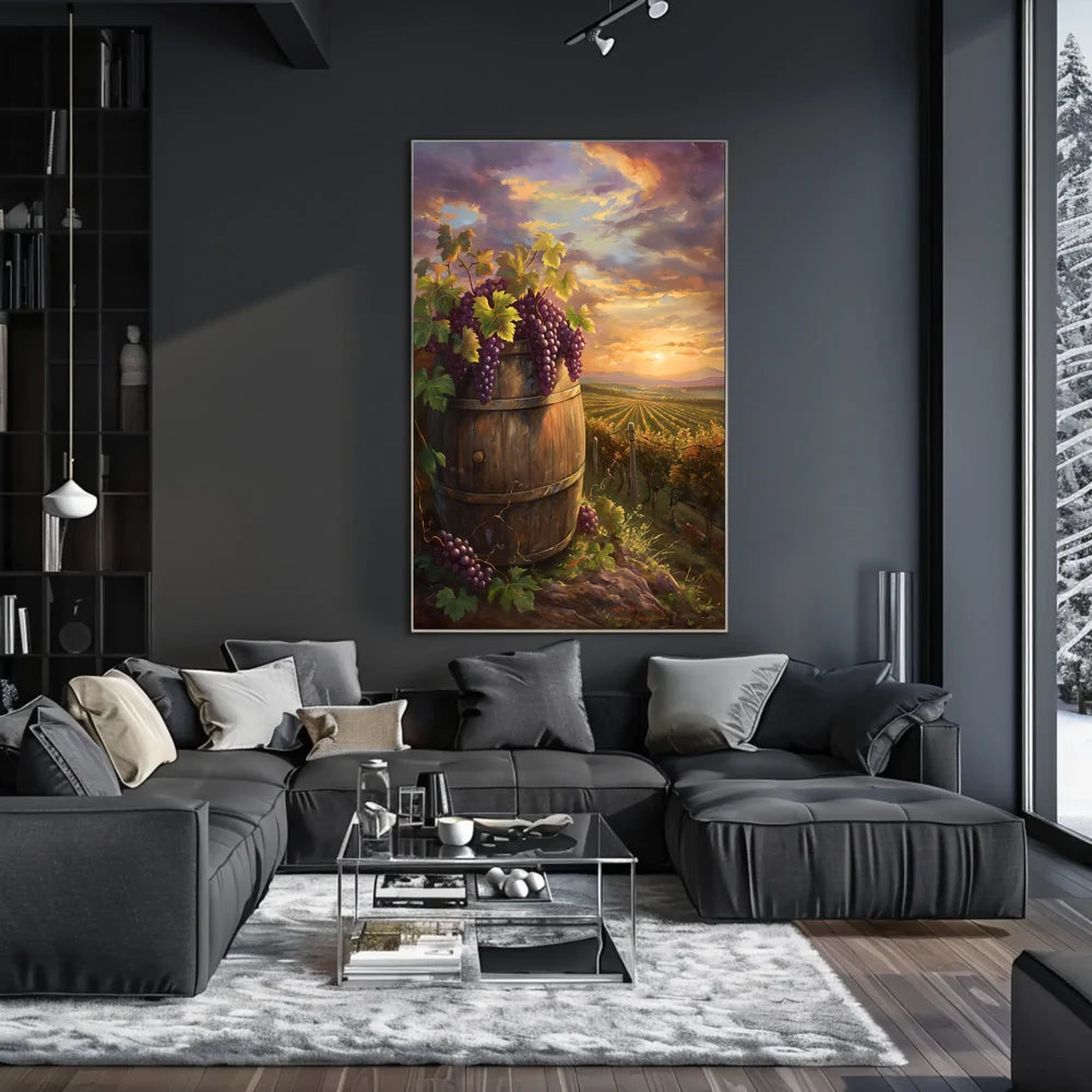 Vintage Skyline Art Deco Style Poster