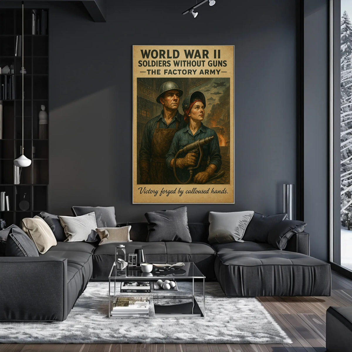 Soldiers Without Guns The Factory Army Poster