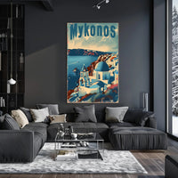 Mykonos Travel Poster