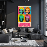Pop Art Tribute to Monroe Poster