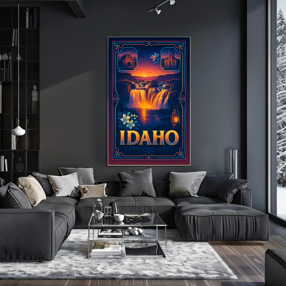 Idaho A Scenic Tribute Poster