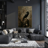 The Raven's Perch Wall Art Poster for Home Decor and Nature Lovers PosterGoat