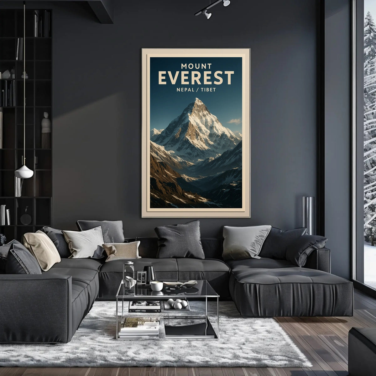 Everest Adventure Vintage Travel Seeker Poster