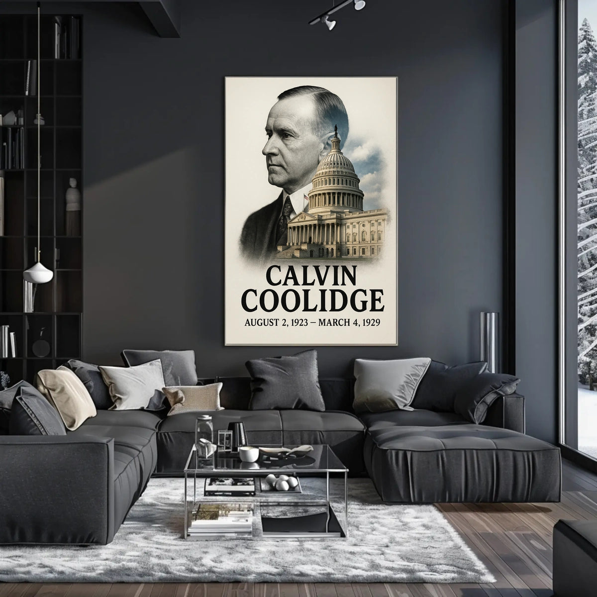 Calvin Coolidge 30th President of the United States Reflections Poster