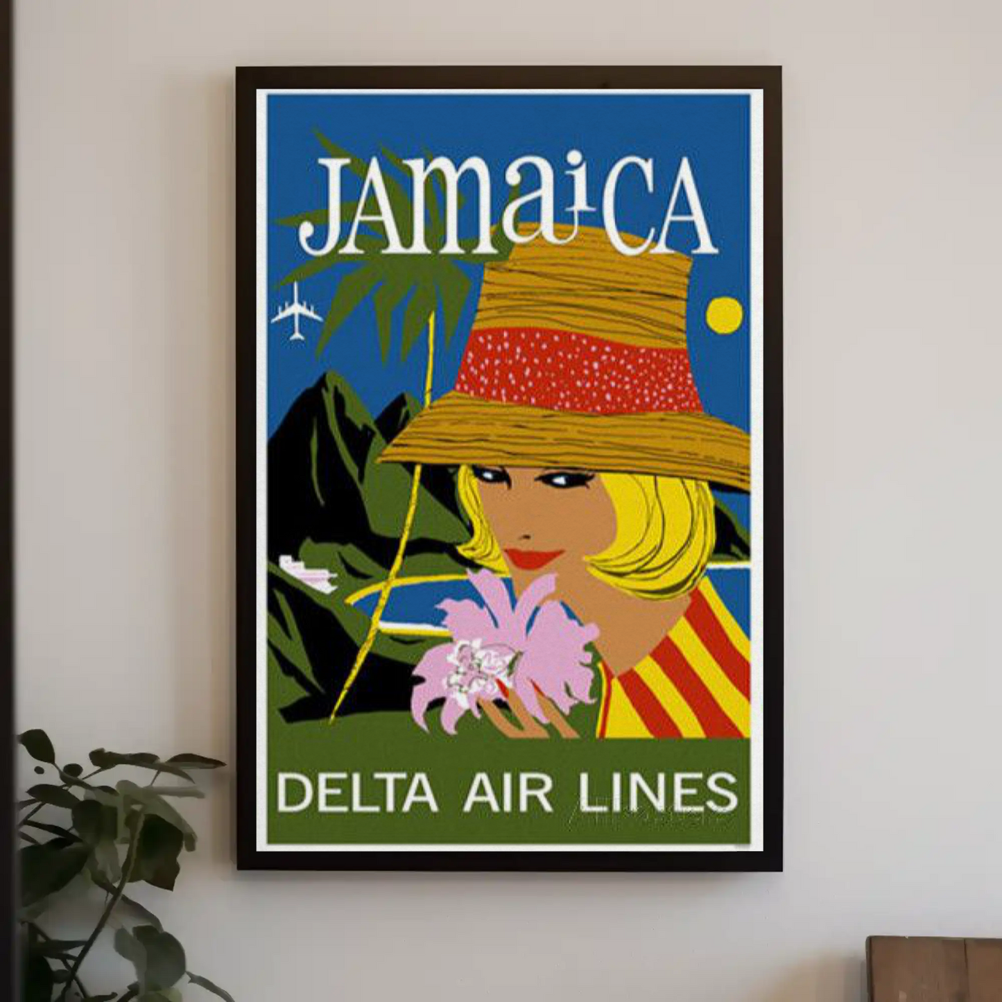 Jamaica - Delta Air Lines Vintage Travel Poster