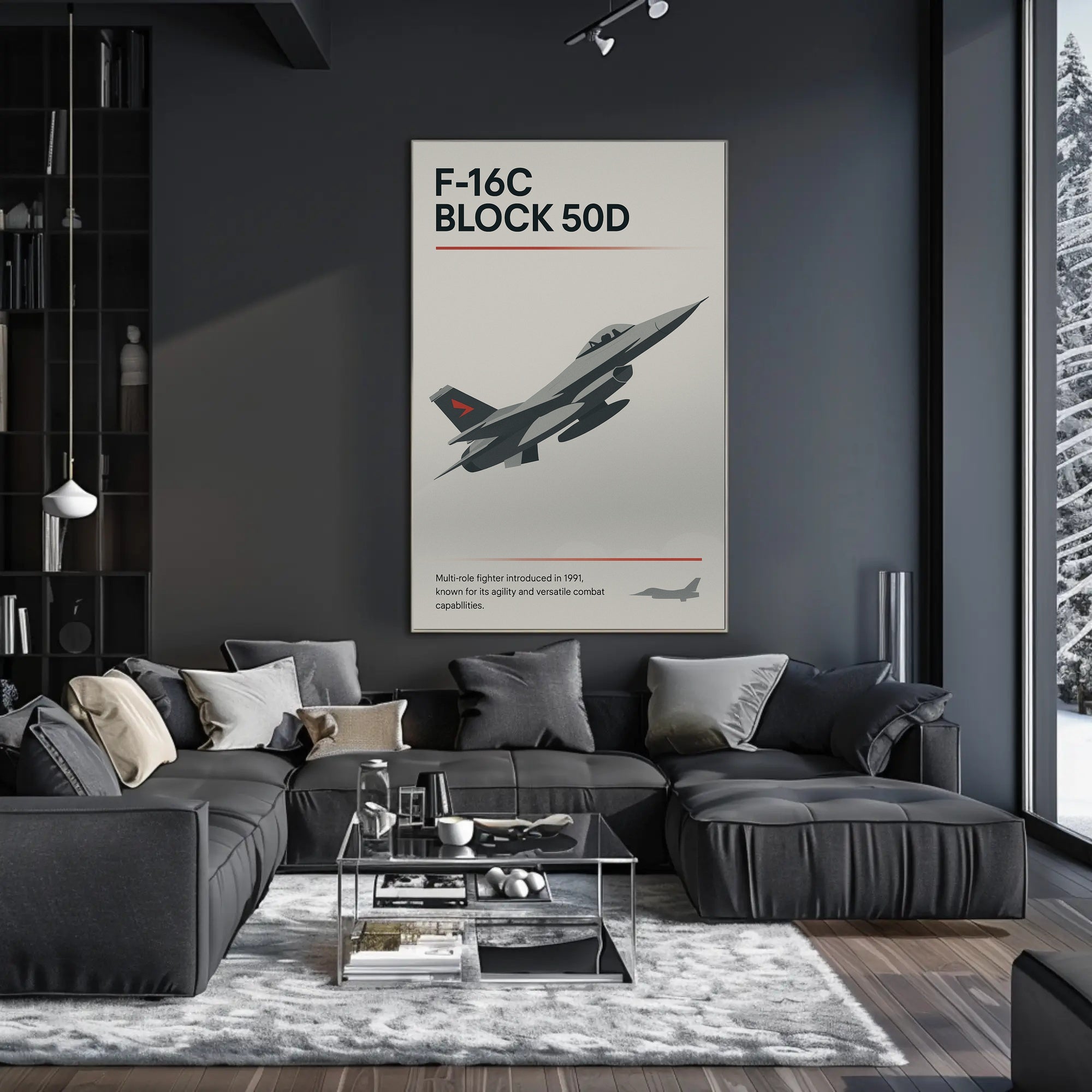 F-16C Block 50D Fighter Jet Poster