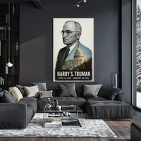 Harry S. Truman 33rd President of the United States Reflections Poster
