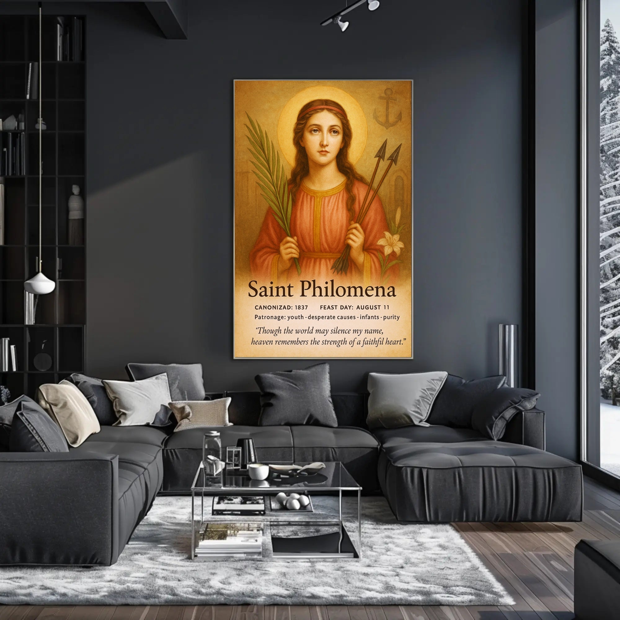 Saint Philomena Poster PosterGoat