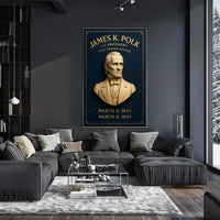 James K. Polk Vintage Historical Presidential Poster PosterGoat