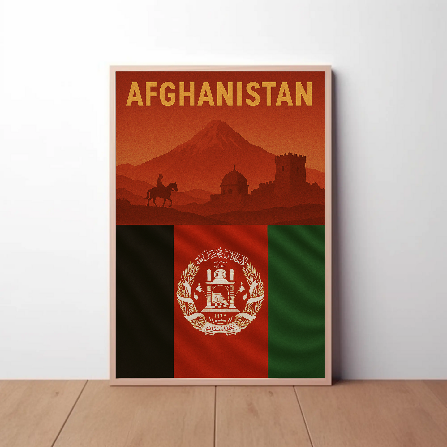 Afghan Heritage Journey: Vintage Travel Poster