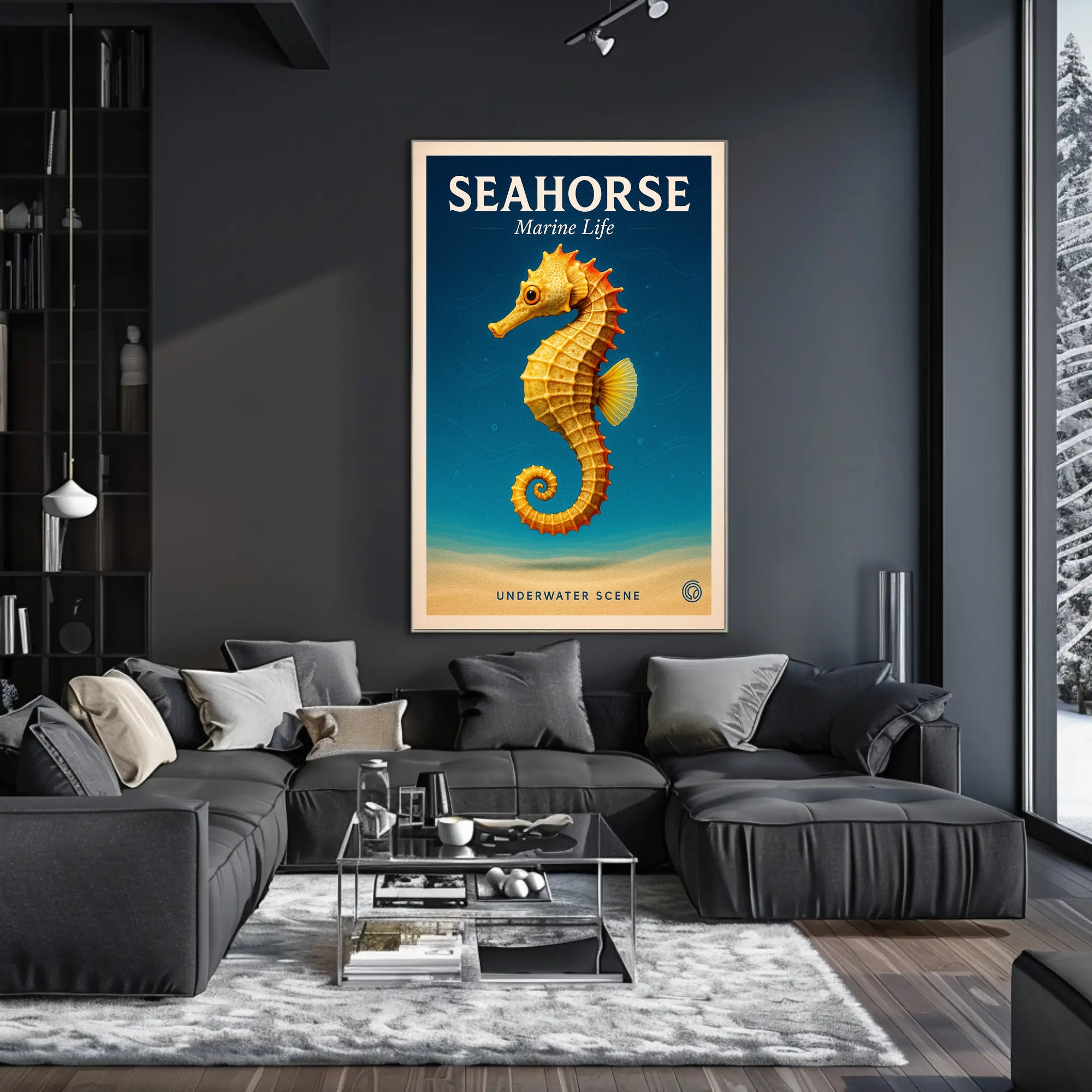 Seahorse Marine Life Poster PosterGoat