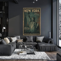 New York Empire State Skyline Poster Modern Wall Art