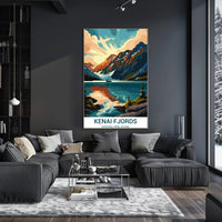 Kenai Fjords Scenic Art Print National Park Poster