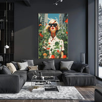 Urban Nature Fusion Vibrant Artistry Abstract, Artistic, or Pop Culture Poster